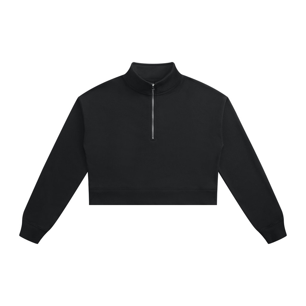 QuarterZip,Sweatshirt,Crop